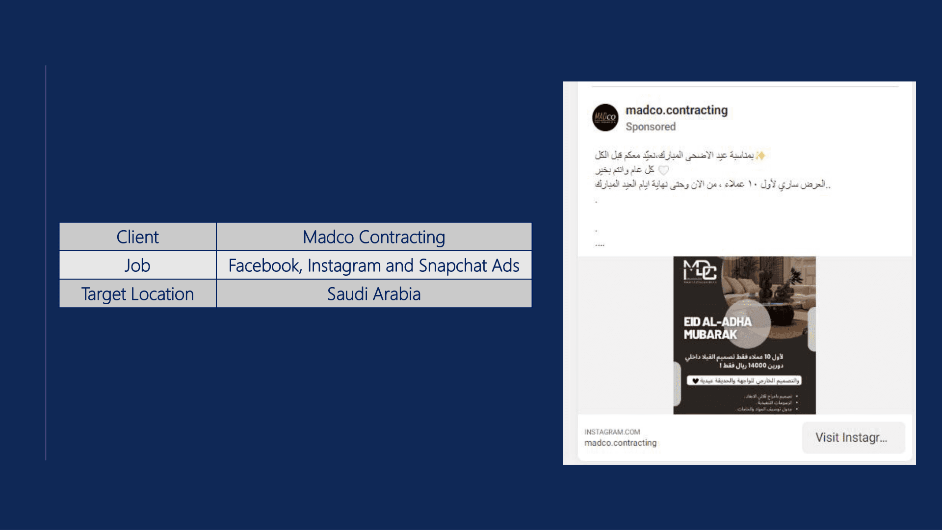 Madco Contracting Social Media Ads