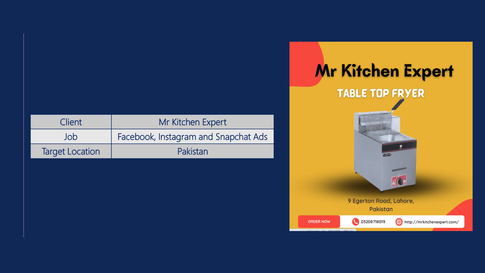Mr Kitchen Expert Table Top Fryer Ad