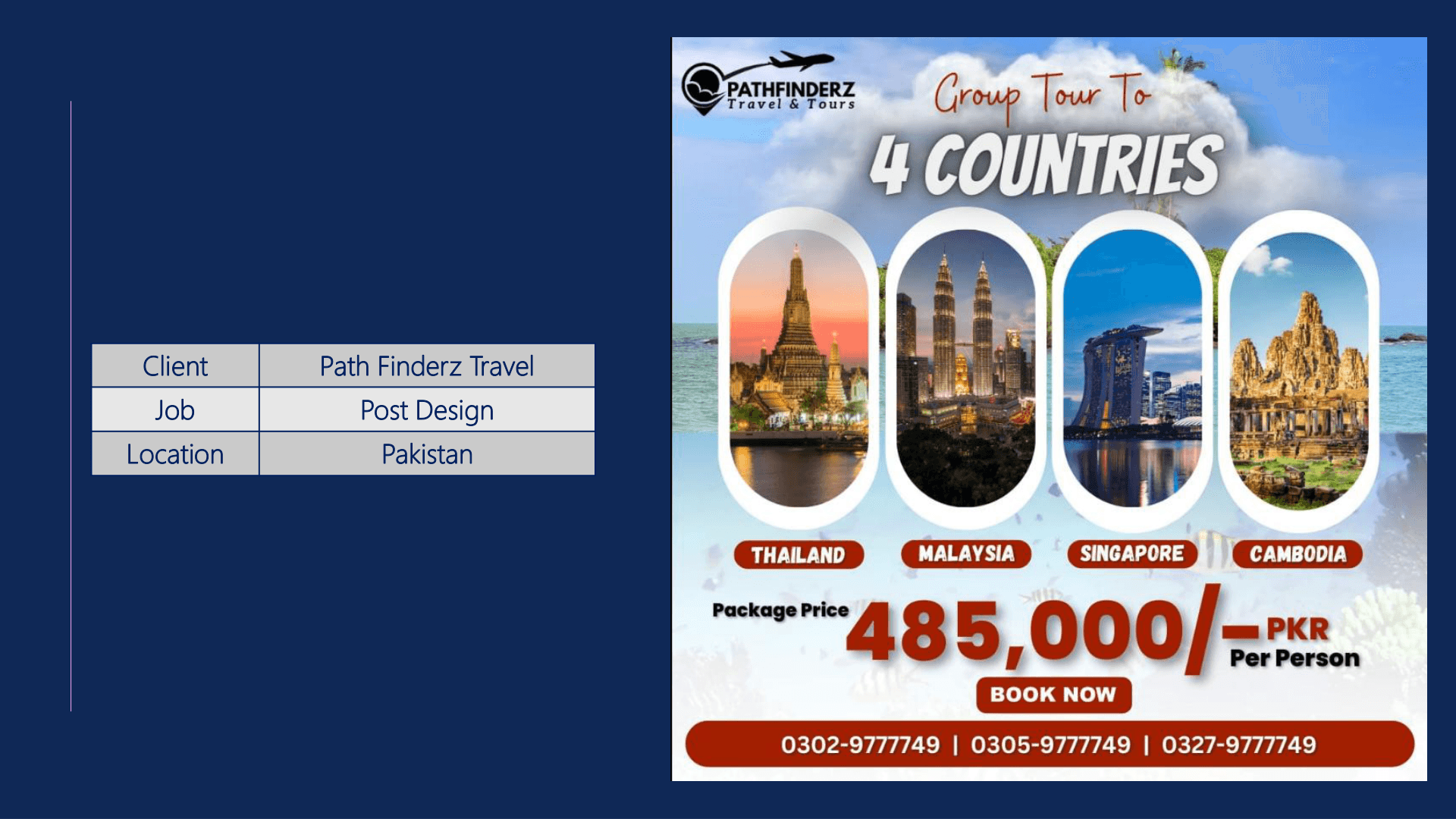 Path Finderz Travel Group Tour Post Design